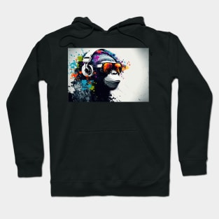 color splash music monkey #2 Hoodie